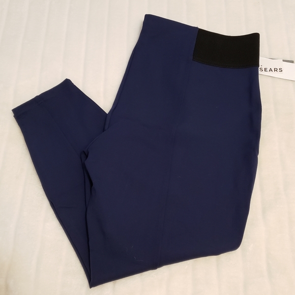 Sears Pants - Sears Blue Wide Waistband Pants Sz 3X